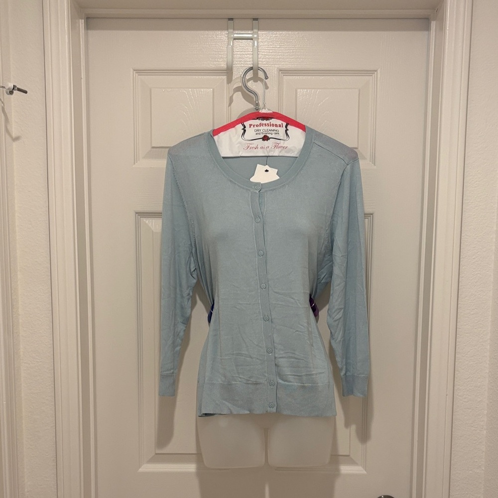 Halogen Sky Blue Cardigan